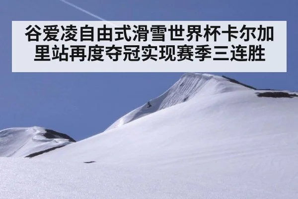 谷爱凌自由式滑雪世界杯卡尔加里站再度夺冠实现赛季三连胜